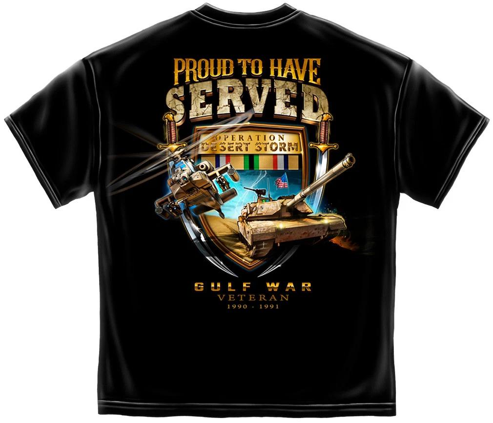New PROUD TO HAVE GULF WAR DESERT STORM T Shirt 2XL