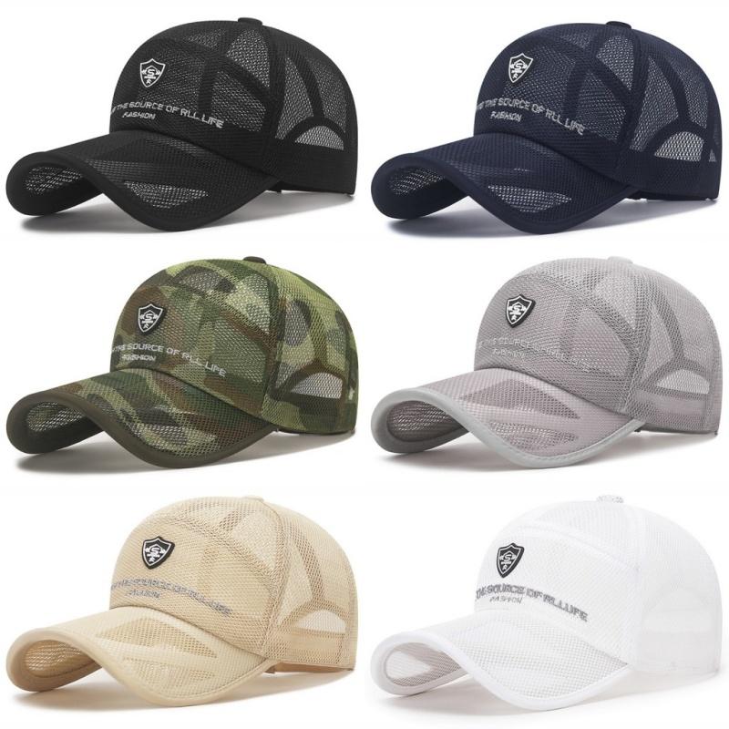 Fast Drying Baseball Cap Air Permeable Net Sunhat For Men And Women Outdoor Use Anti-Uv Tennis Golf Hiking Sportss Cap Visors Summer Full Mesh