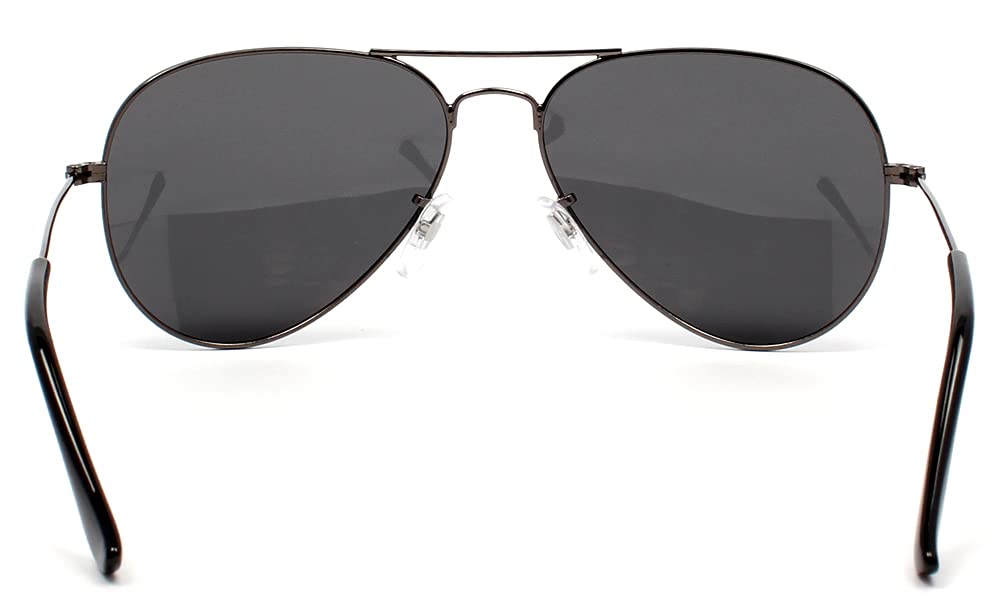 [EIENNO] Aviator Sunglasses, Polarized, Teardrop Shape, UV400, Classic, Men's & Women's, Driving, Fishing, Gunmetal