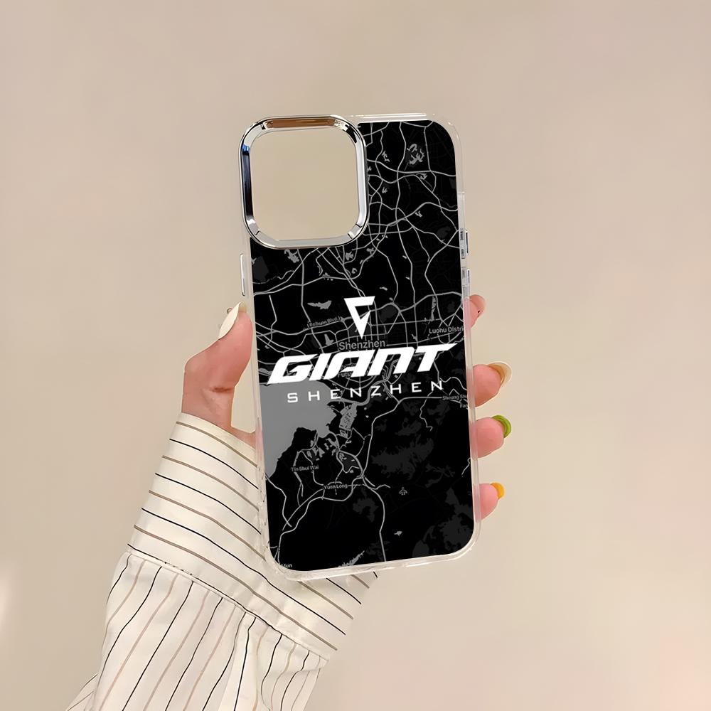 G-Giant Bicycle Phone Case For IPhone 17 Air 16 15 14 13 12 11 Pro Pro Max Plus Transparent Soft Cover