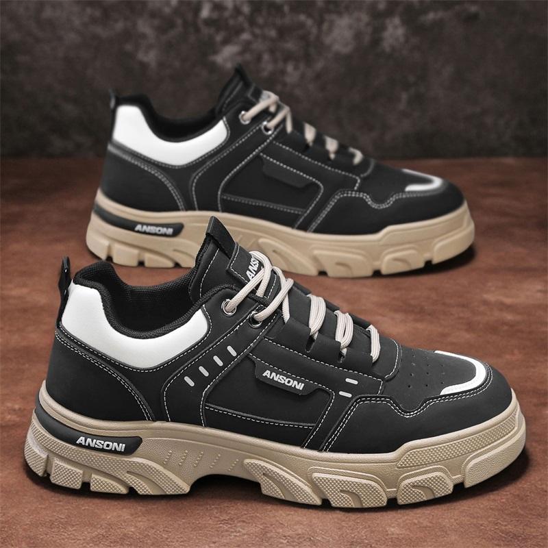 Mode CYYTL Herrenschuhe Sneaker Leder Lässig Outdoor Wandern Tennis Sport Skateboard Laufen Plateau Slipper Designer Luxus Sommer