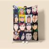 Flannel Blanket Naruto Cartoon Super Soft Blankt for Travel Couch Sofa Picnic Bed Flannel Blanket Birthday Gift
