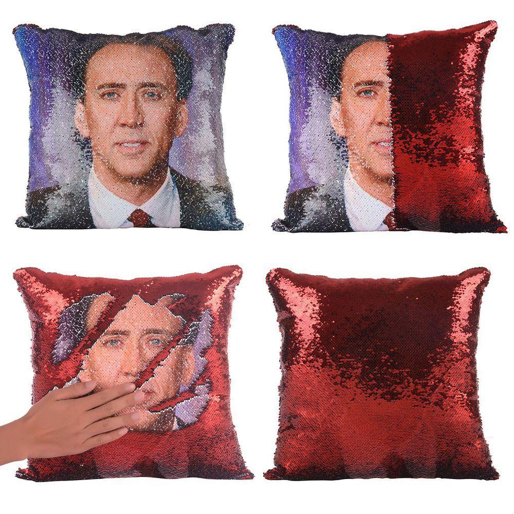 Nicolas Changing Pillow Cage Donald Trump Vladimir Putin Mermaid Cushion Cover
