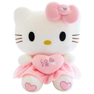 Entzückende rosa Katze Plüschtier, Flauschiges PP-Baumwolle gefülltes Spielzeug, Geburtstagsgeschenk