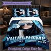 Personalized 3Pcs Bedding SetLady Gaga Custom Text Duvet Cover Pillowcase Set Bedroom Gift
