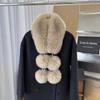 Magnetic Buckle Winter Scarves Thicken Neck Warmer Collar Fashion Furry Scarves  Autumn Winter