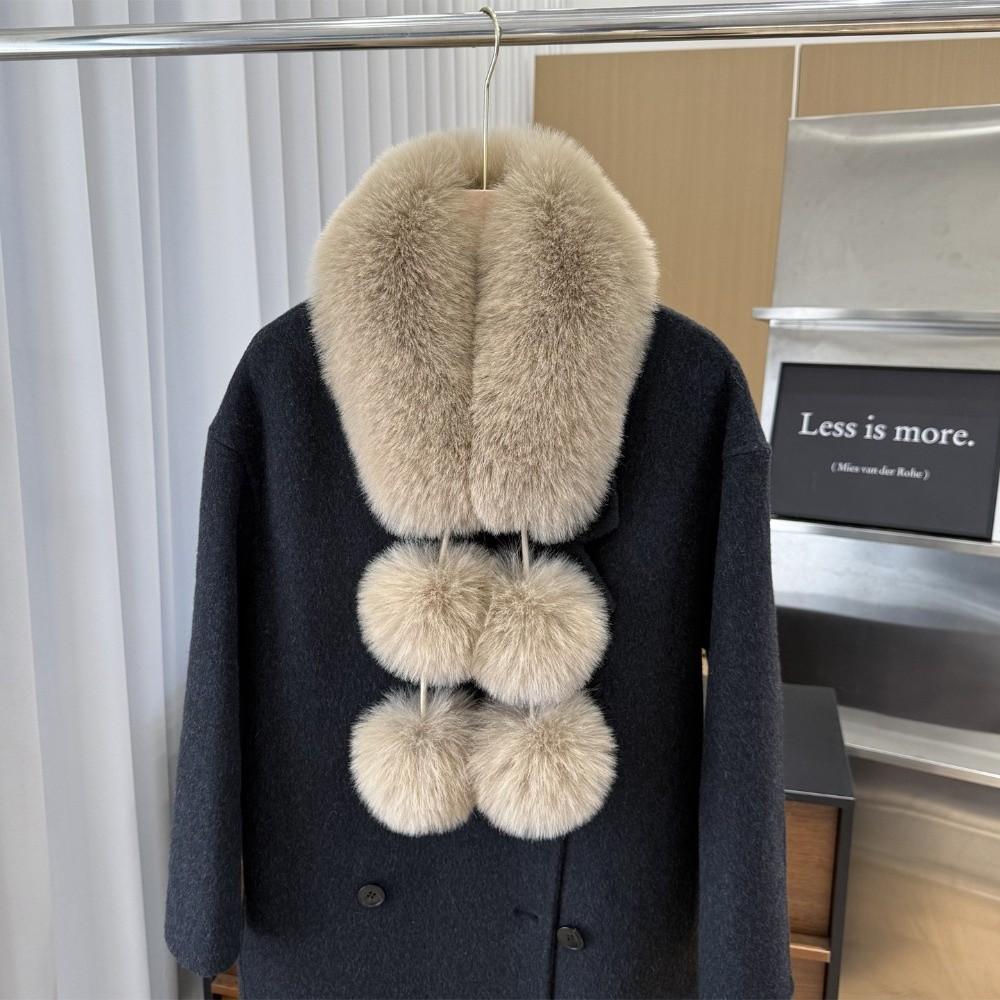 Magnetic Buckle Winter Scarves Thicken Neck Warmer Collar Fashion Furry Scarves Autumn Winter