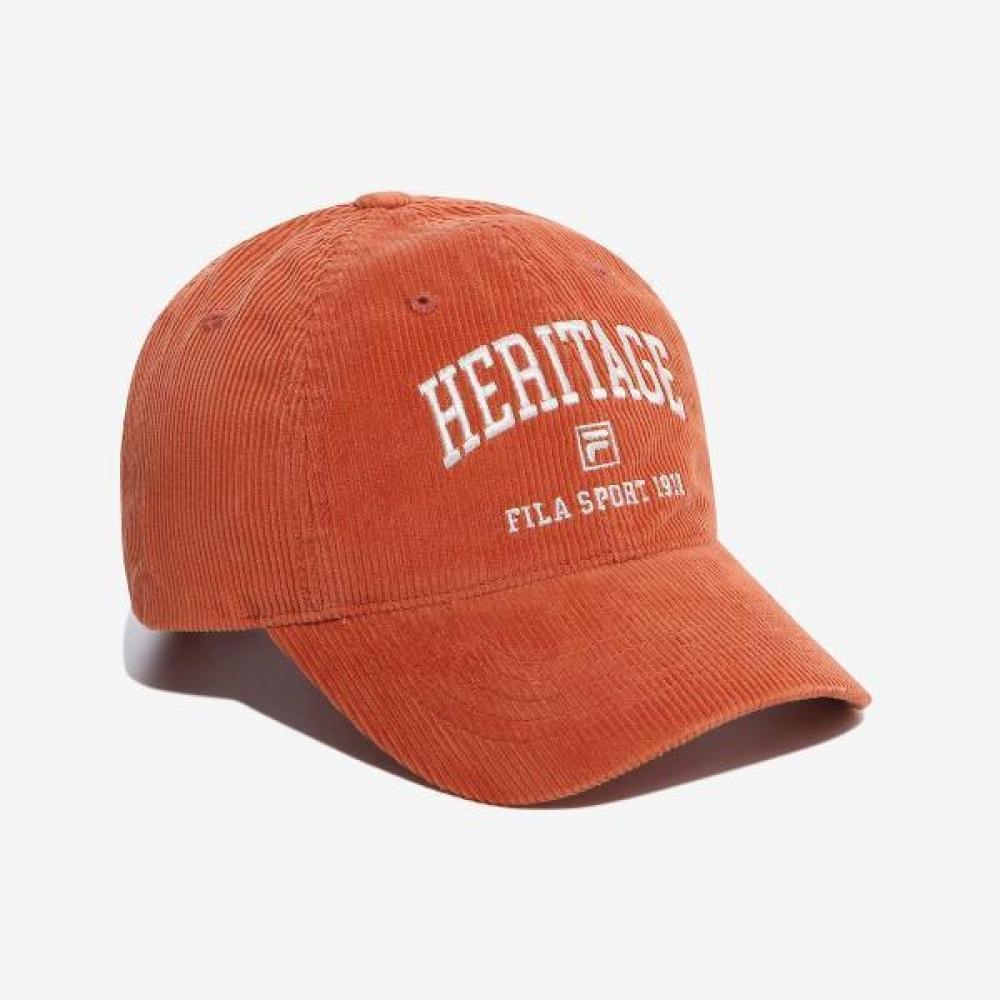 Fila Heritage Corduroy Ballcap ORANGE/000