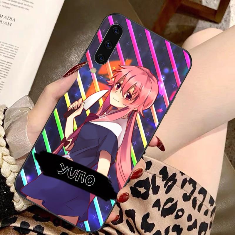 Future Diary Mirai Nikki Handyhülle für Samsung A91 A81 A73 A72 A71 A30S A20 A12 A13 A52 A53 4G 5G Weiche schwarze Handyhülle