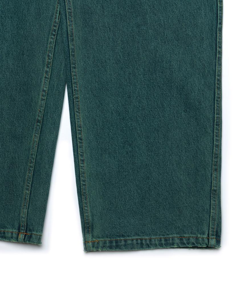 ANNOT Stone Washed Denim Pants Aurora Green