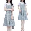 2026 Summer Floral Chiffon Petite Dress: Elegant, Youthful Two-Piece Style