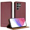 For Samsung Galaxy S23 Ultra Case L-Shaped Grid Pattern Leather Stand Phone Cover with Card Slots
