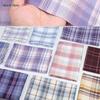 Brushed Plaid Fabric Soft Breathable By 0.5 Meter for Pants Skirts Shirts Tablecloth Sofa Cover Sewing Picnic Cloth Yellow Black