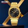 Skmei 9380 Classic High Quality Mens Quartz Watch Best Stainless Steel Band Waterproof Date Display Character Casual Hand Watch