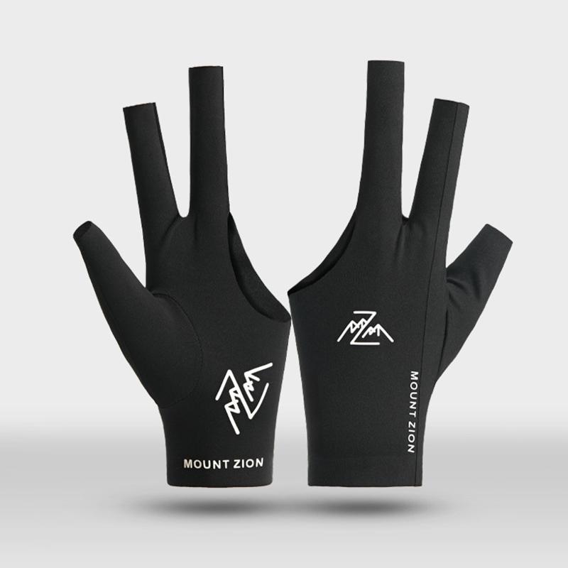Biljarthandschoenen met vingerloze, ademende, professionele poolhandschoenen, lichtgewicht handschoenen met drie vingers voor biljartaccessoires