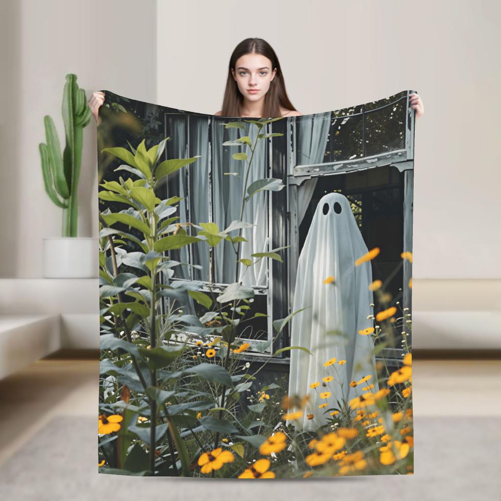 Ghost Diamond Art Blanket Soft Bedding Throws Autumn Adults Sofa Home Picnic Bedspread