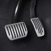 2 Pieces Aluminum Accelerator Pedal Covers Protectors Suitable For Vehicle Easy To Install And Improves Driving Comfort