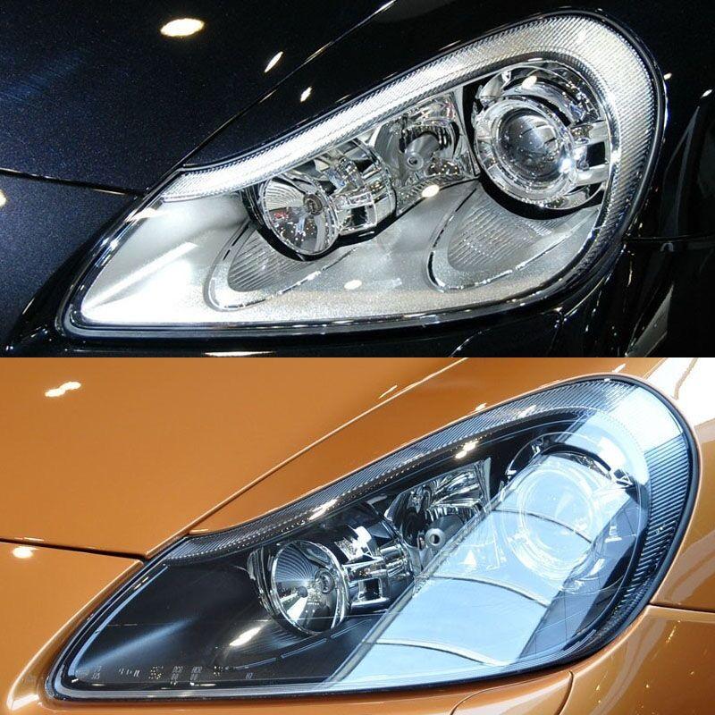 Pro Porsche Cayenne 2007 2008 2009 2010 Kryt čočky předního světlometu Levý+pravý průhledný kryt světlometu Průhledné stínítko