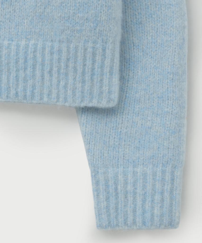 Seteo (W) Essen Two-Tone Mohair Blend Knit Sky Blue