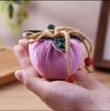Persimmon Pendant Car Air Freshener & Lucky Ruyi Sachet – Mugwort Coin Purse & Prayer Bag for Dragon Boat Festival