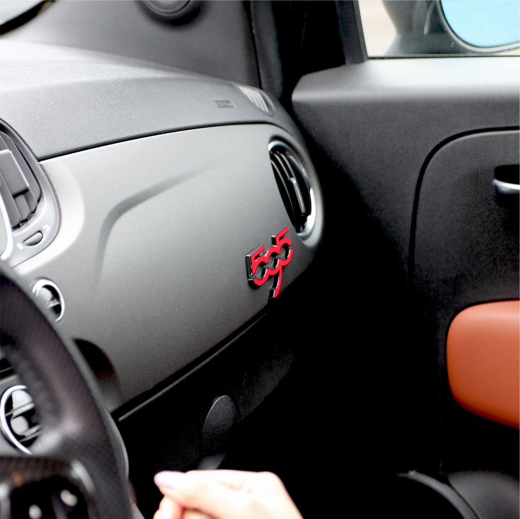 Design Original Custom Emblem Transformer Kit for the Abarth 595 All Series vehicles with a emblem on the interior panel [Eve Product] (Pre-painted)
