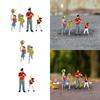 1/64 Scale People Figures Tiny People Model Sand Table Ornament Miniature Scene Decor Diorama Figurines for Diorama Ornament