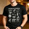 Summer Fashion Short Sleeve Unisex Tee Retro Animal Funny Nickname Printed T-Shirt Zoo Lover Casual Trendy Couple Daily Tops