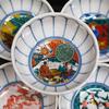 Waza No Kura Stylish Kutani Ware Small Bowl Set of 5 Period Painting Pottery Luxury Brand Japanese Tableware Serving Plate Made In Japan
