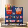Counting Board with Felt Fingers Hands-on Educational Toy Portable for Preschool
