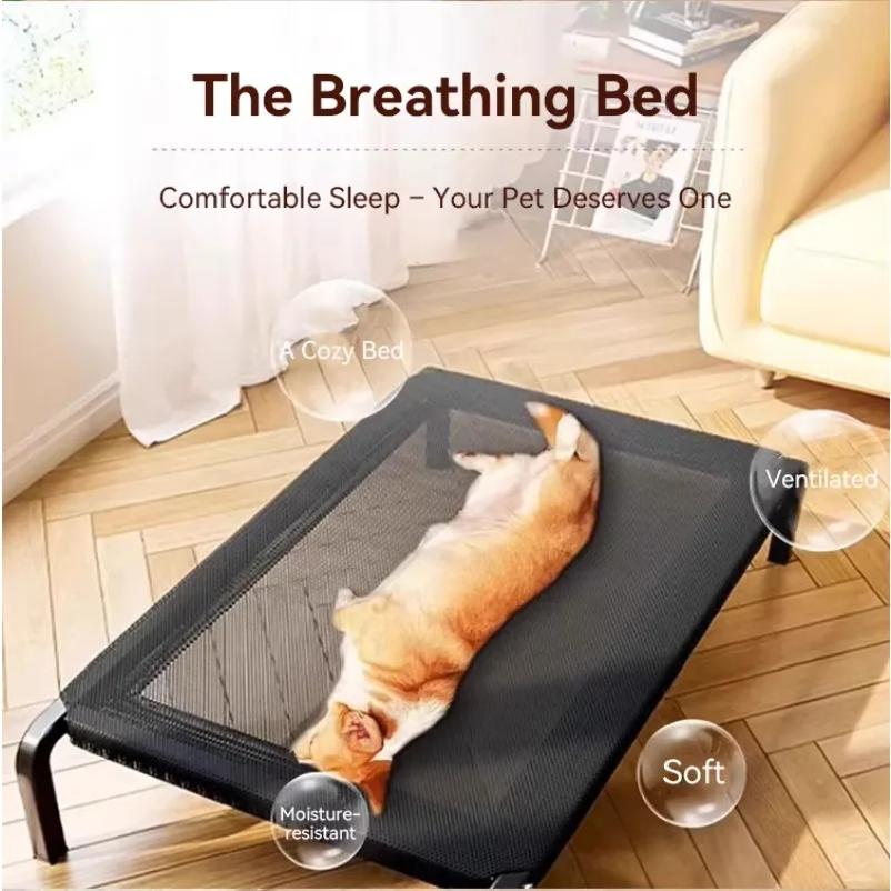 Elevated Pet Bed Dog Cat Folding Pet Camping Bed Cat Dog House Portable Removable Washable Four Seasons Cats Kennel Puppy Beds