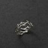 Fashion Punk Irregular Thorns Couple Rings Retro Hip-Hop Personality Adjustable Finger Ring For Men Women Lovers Jewelry Gifts