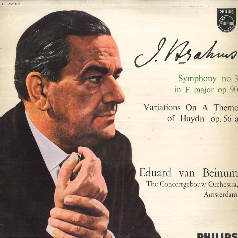 

LP Record - Brahms: Symphony No. 3, Variations FL5523 PHILIPS Japan Classical Used