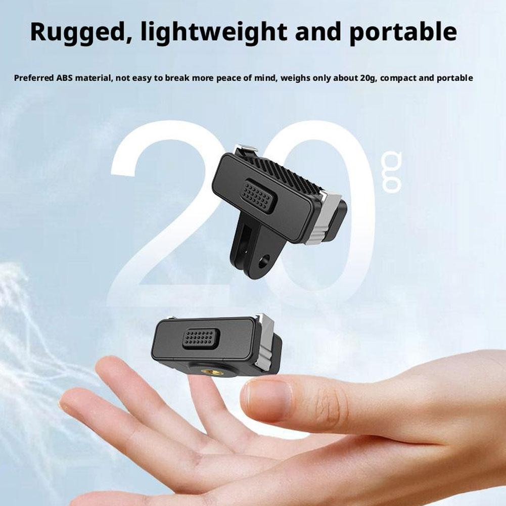 Magnetic Quick Release Mount For DJI Osmo Nano 360 Action 5 Pro/4/3/2 Foldable Adapter Base For DJI Action 5 Pro 4 3 Accessories