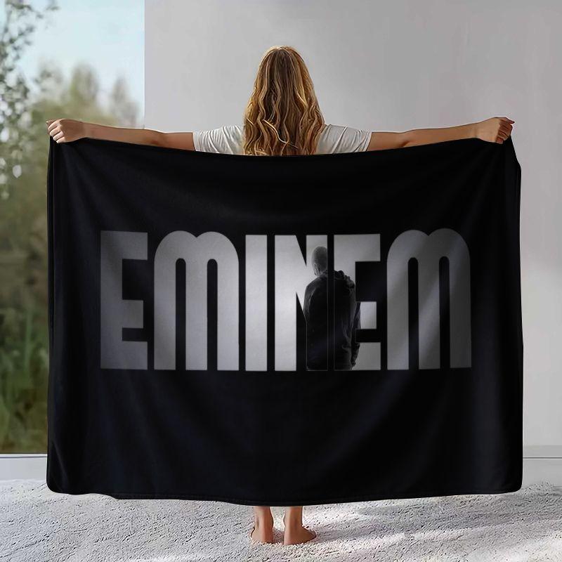 Rapper Eminem Hip Hop Rap God Flannel Blanket,Ultra Soft Warm Plush Throw for Home Bedroom Bed Sofa Cover Office Camping Picnic