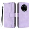 For Realme 14 Pro+ 5G Leather Case Wallet Stand Smile Imprinted Phone Cover with Strap