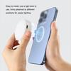 Portable Magnetic Selfie Light For iPhone,CRI95 700lx/0.3m Folding LED Phone Fill Ring Lighting For Live Vlog Video Recording