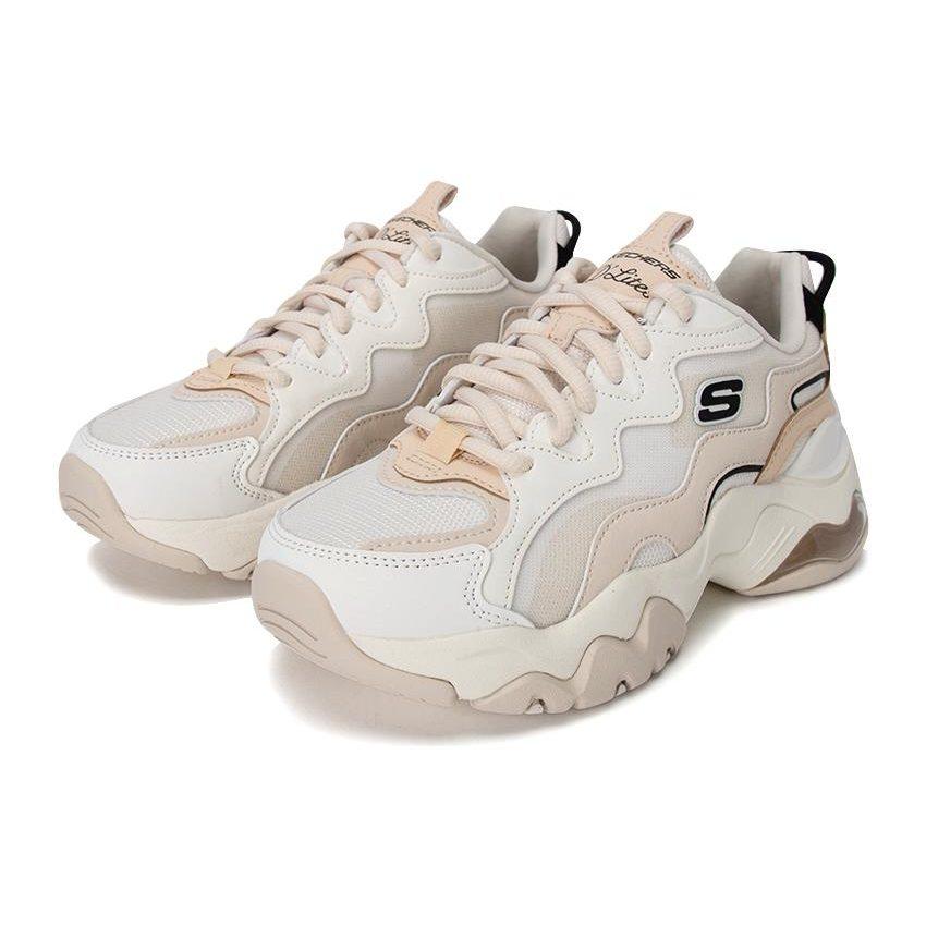 Skechers DLites 3 High Alert Shoes 'White Pink' Women's 896254-NAT