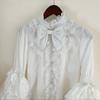 Vestito Lolita Dolce Carino Manica a Sbuffo in Pizzo Manica Lunga JSK Maglietta Interna Top