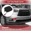 Right Front Car Tow Hook Cover Cap for Toyota Highlander 2014-2016 Bumper Tow Hook Cover No.521270E926 Black Plastic 1 Pc