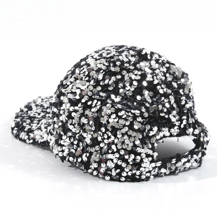 Sequined Baseball Hat for Girls Boys Breathable Sports Hat For Outdoor Activities Fashion Photo Props