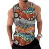 Modisches Floral Graphic Tanktop für Herren Trend Sommer Ärmellos 3D-Blumenaufdruck Weste T-Shirts Locker Streetwear Atmungsaktive Oberteile