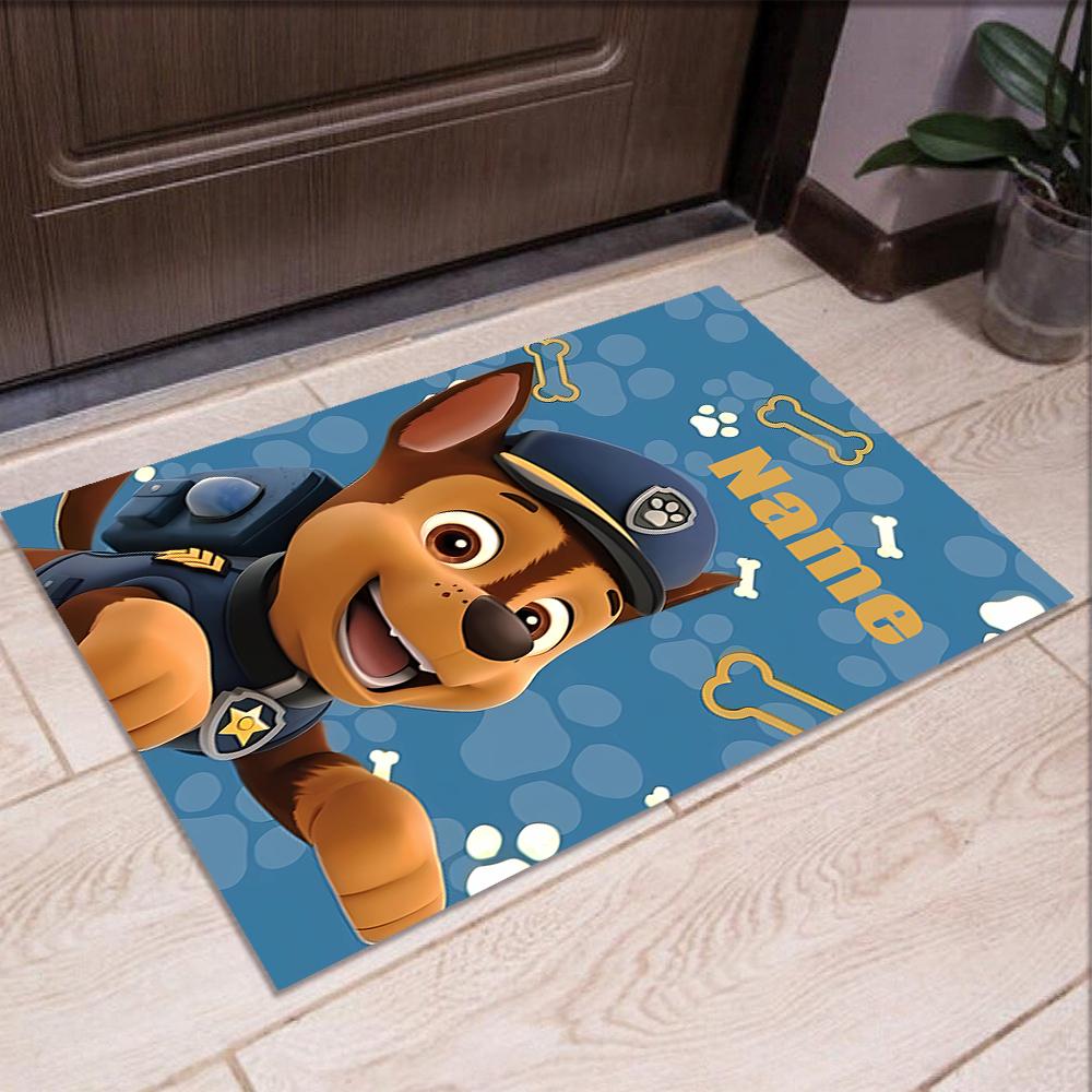 Custom Name PAW Patrol Printed Carpet,Rug for Office Chair Living Room Bedroom Kitchen Room Decor Gifts.