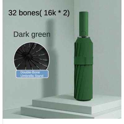 Ultra-strong 32 Bone Automatic Umbrella for Men Double Bone Sunny and Rainy Sunshade Windproof Waterproof Uv Sunproof Parasol