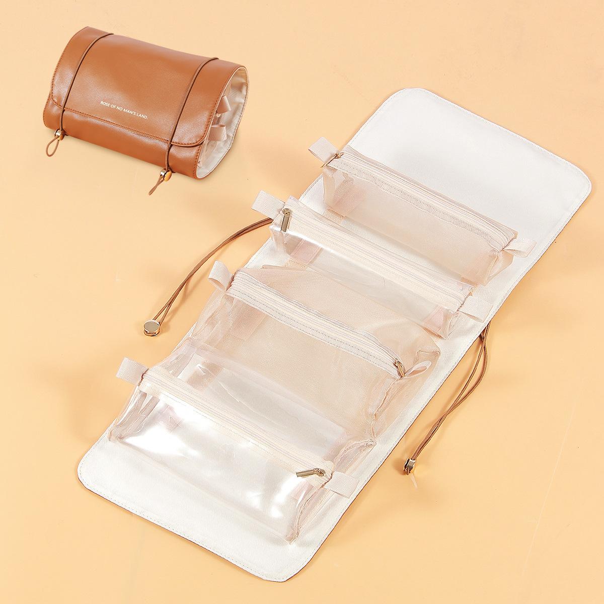 

In Four Trendy One Portable Makeup Bag Highcapacity Travel Pouch Toiletries StyleA