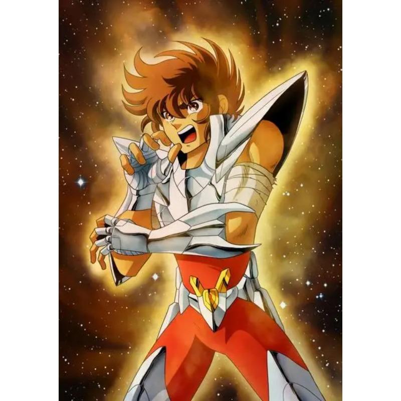 Klassische Anime Saint Seiya Poster Drucke Japan Cartoon Jungfrau Goldener Ritter Leinwandbild Wandkunst Bild Wohnzimmer Heimdekoration