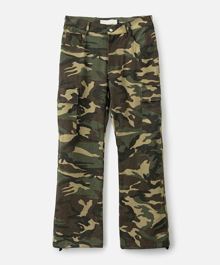 VASTIC Bootcut Camo Cargo Pants_Beige