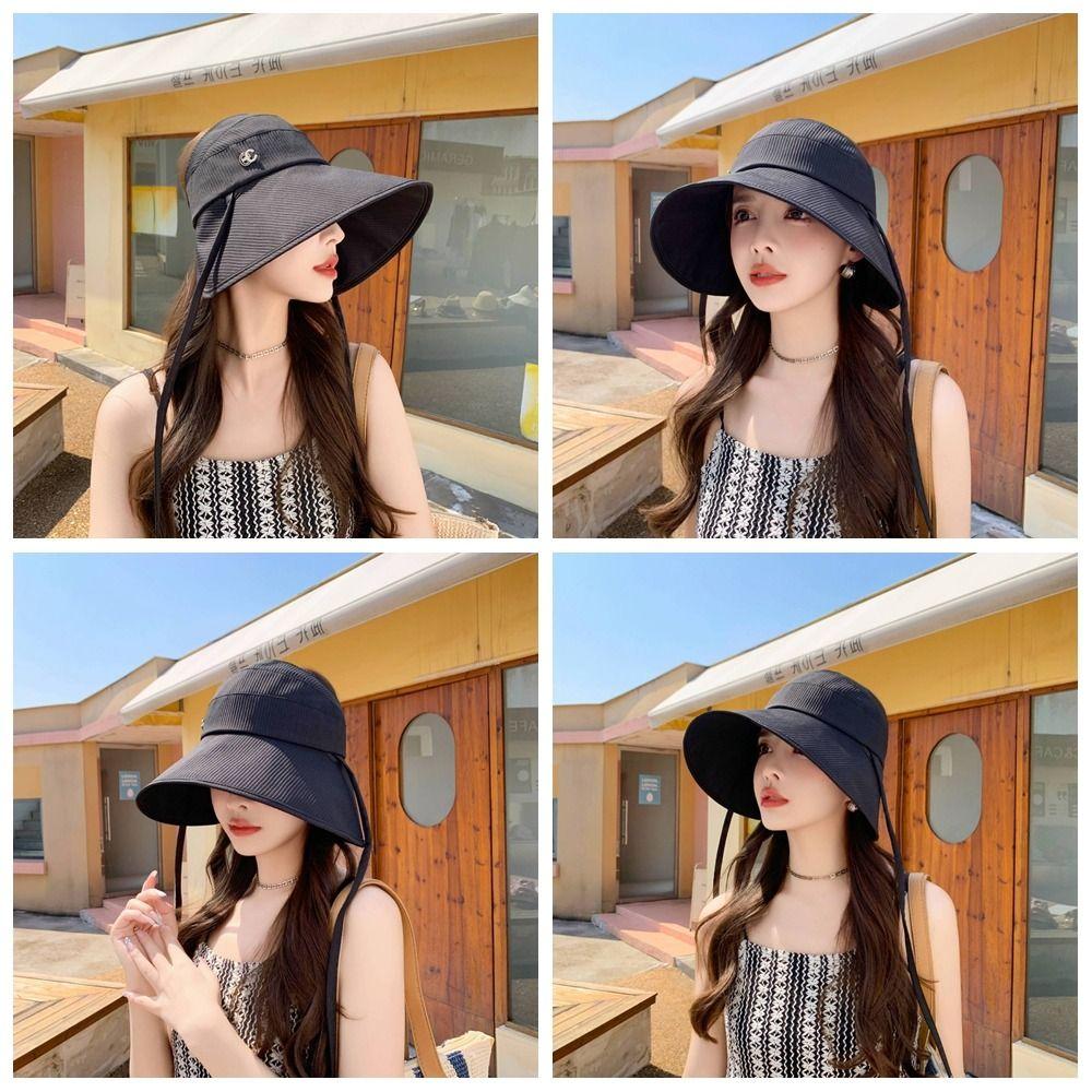 

Anti-UV Beach Cap Big Brim Fisherman Cap Accessories Panama Hat