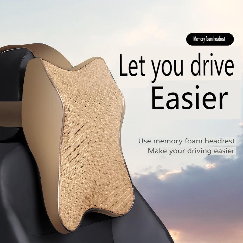 Car Neck Cushion Car Seat Neck Pillow Headrest Cushion for Neck Back Pain Relief Lumbar Back Support Pillow for Car Office Chair
