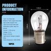 10 PCS 1157 Car Brake Light Bulb, P21/5W BAY15D Dual Contact Halogen Lamp Replacement, Universal Tail Light, For Most Cars, Trucks And Vans (White)