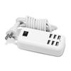 Portable 6 USB Port Hub Phone Charging Station Power Strip with On/Off Switch